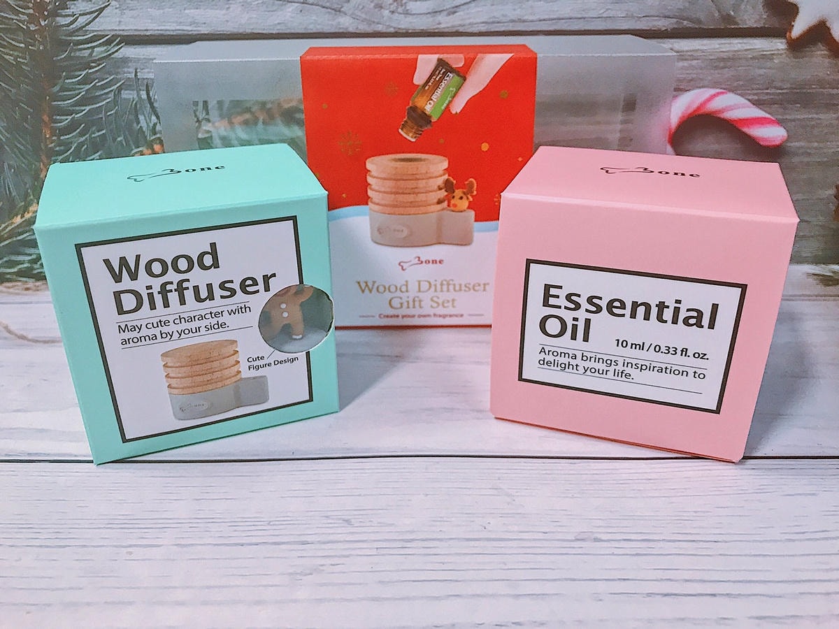 Bone原木擴香台禮物組-聖誕特別版༺文創創意小物x交換禮