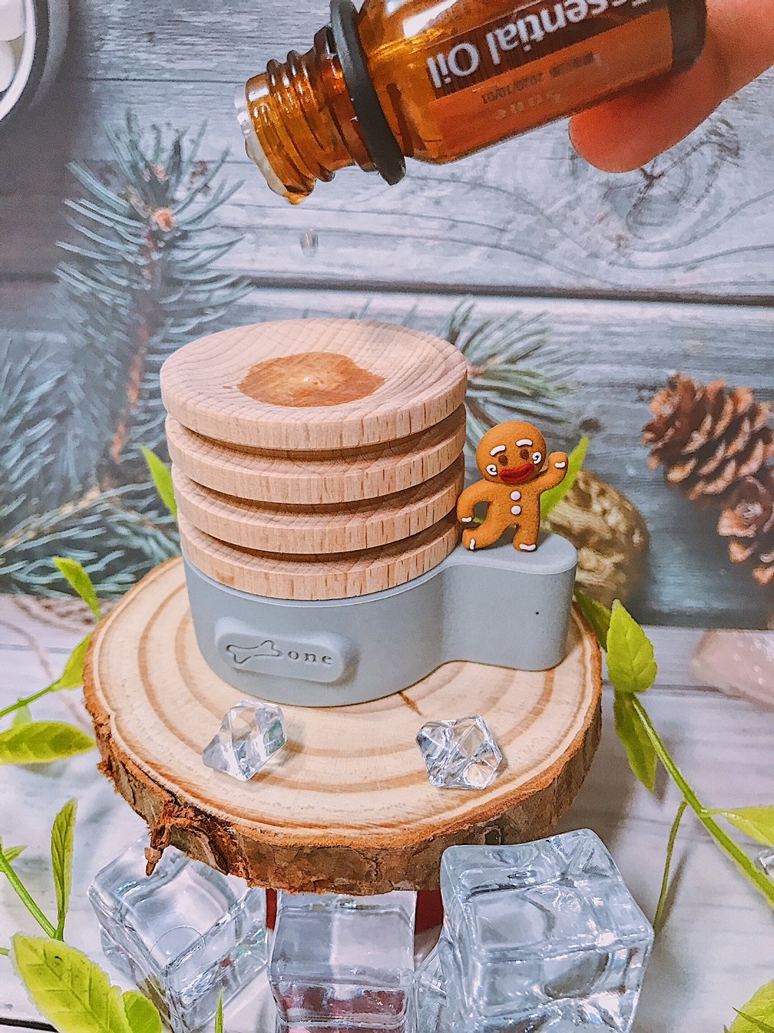 Bone原木擴香台禮物組-聖誕特別版༺文創創意小物x交換禮