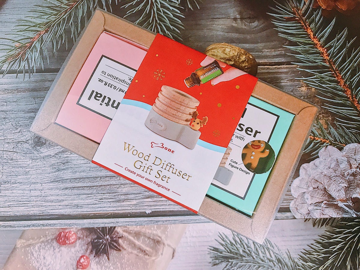 Bone原木擴香台禮物組-聖誕特別版༺文創創意小物x交換禮