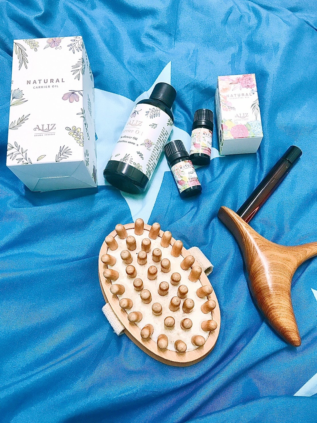 愛裡‧時安心精油組༺向日葵油、甜馬鬱蘭、薰衣草、佛手柑、廣