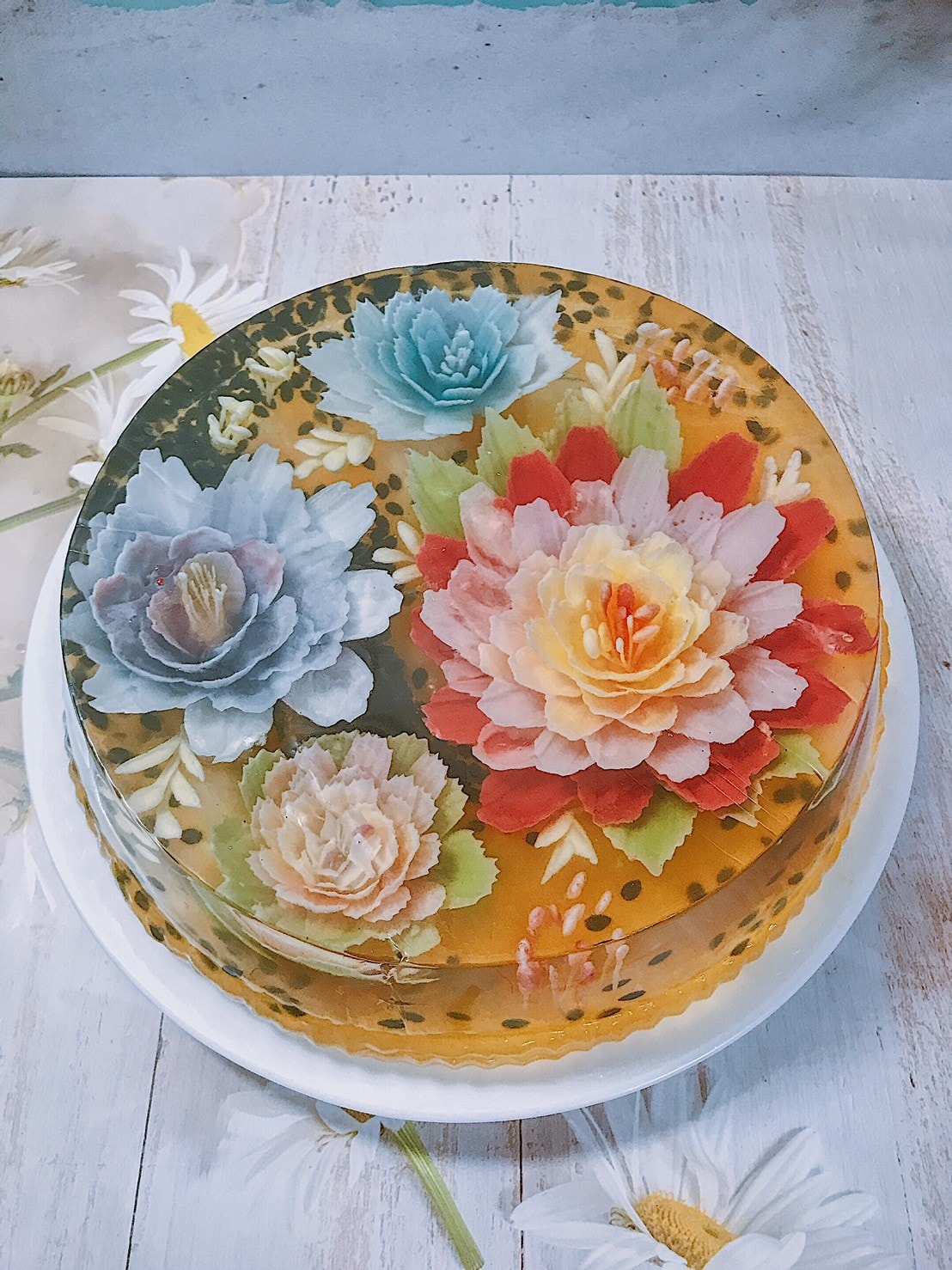 *。Green Arts Bakeryx新手也可以做的果凍花