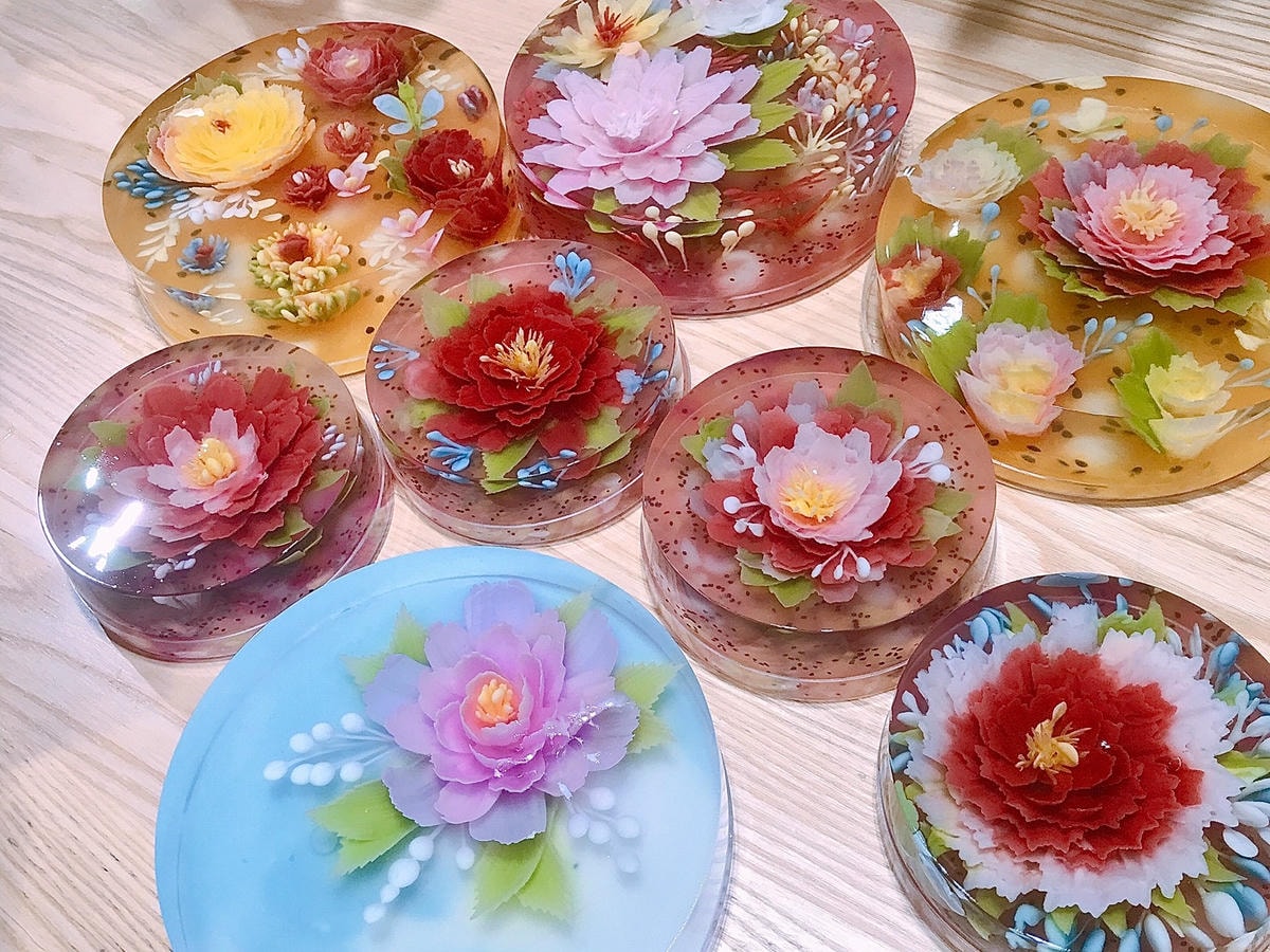 *。Green Arts Bakeryx新手也可以做的果凍花