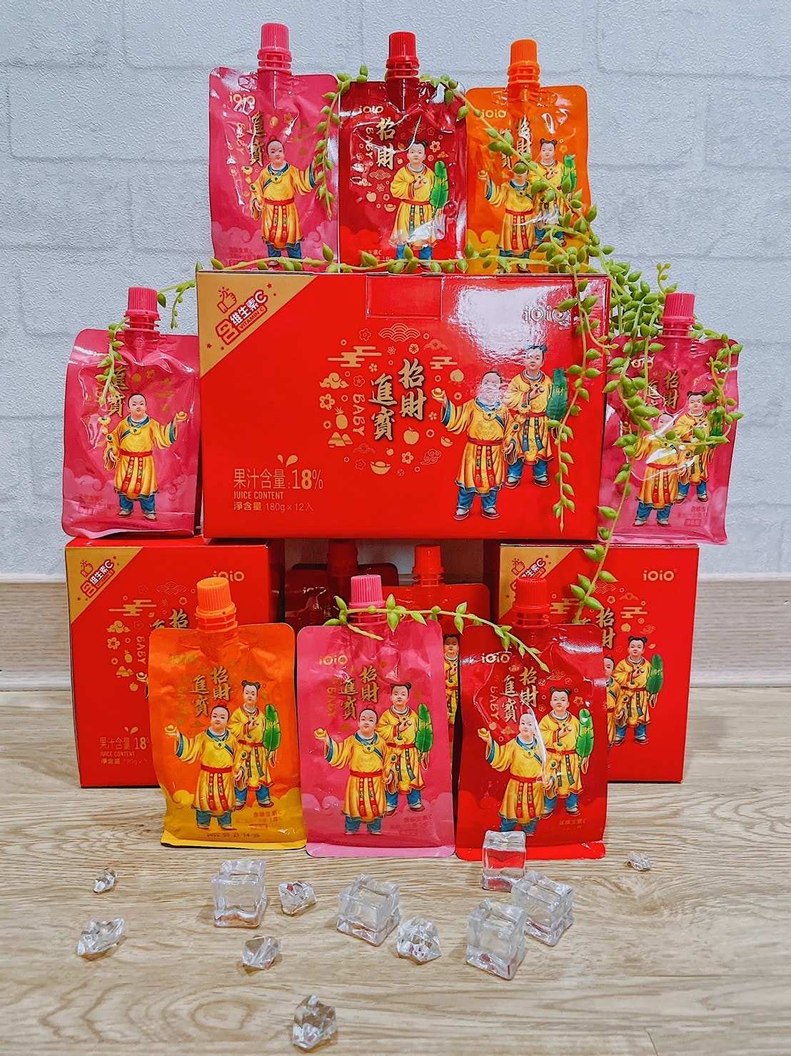 ioio 招財進寶 過年禮盒 年節禮盒 拜拜禮盒 長輩禮盒 送禮 伴手禮 蒟蒻