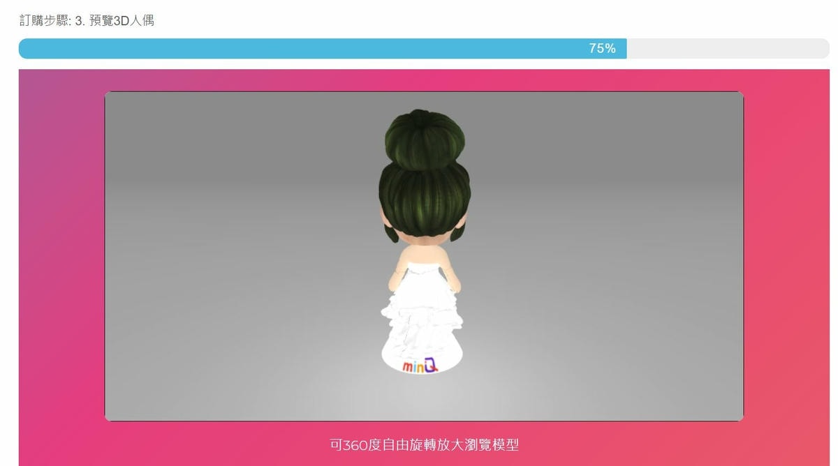 MiniQ 3D列印客製化公仔༺獨一無二情人節禮物x生日禮物