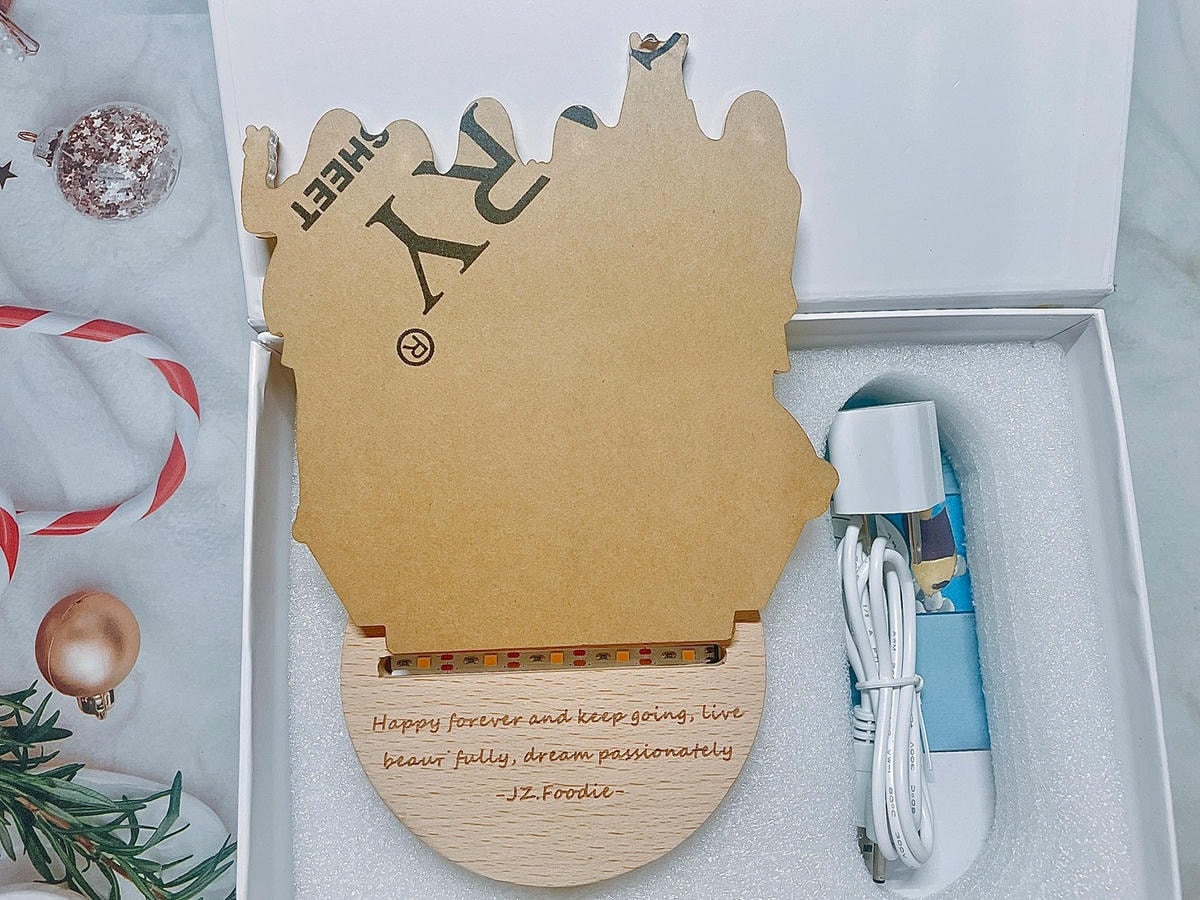 Minigarden手繪藍芽喇叭小夜燈༺客製美好溫馨回憶永遠