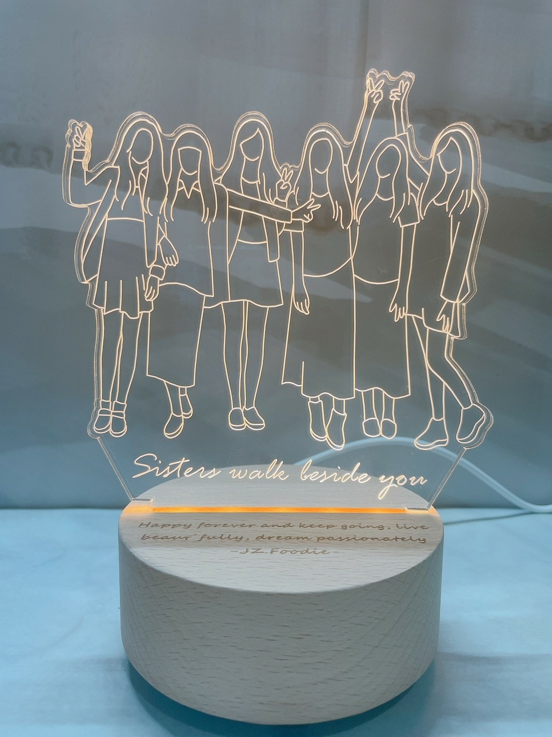 Minigarden手繪藍芽喇叭小夜燈༺客製美好溫馨回憶永遠