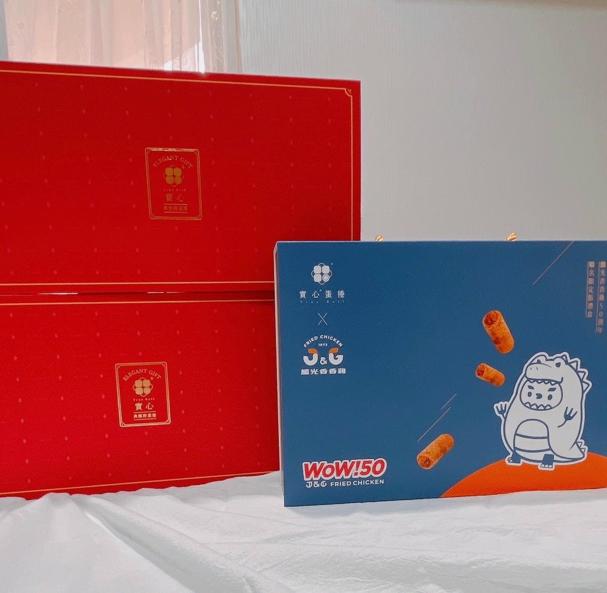 食記 ཾ實心蛋捲༺台中熱銷中秋、過年禮盒送禮推薦x香香雞聯名