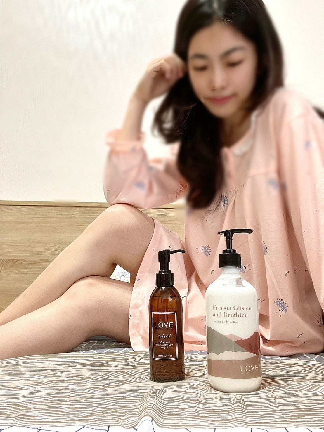 LOYE 樂妍༺小蒼蘭潤白香水身體乳一抹化水箱乳液開箱x10