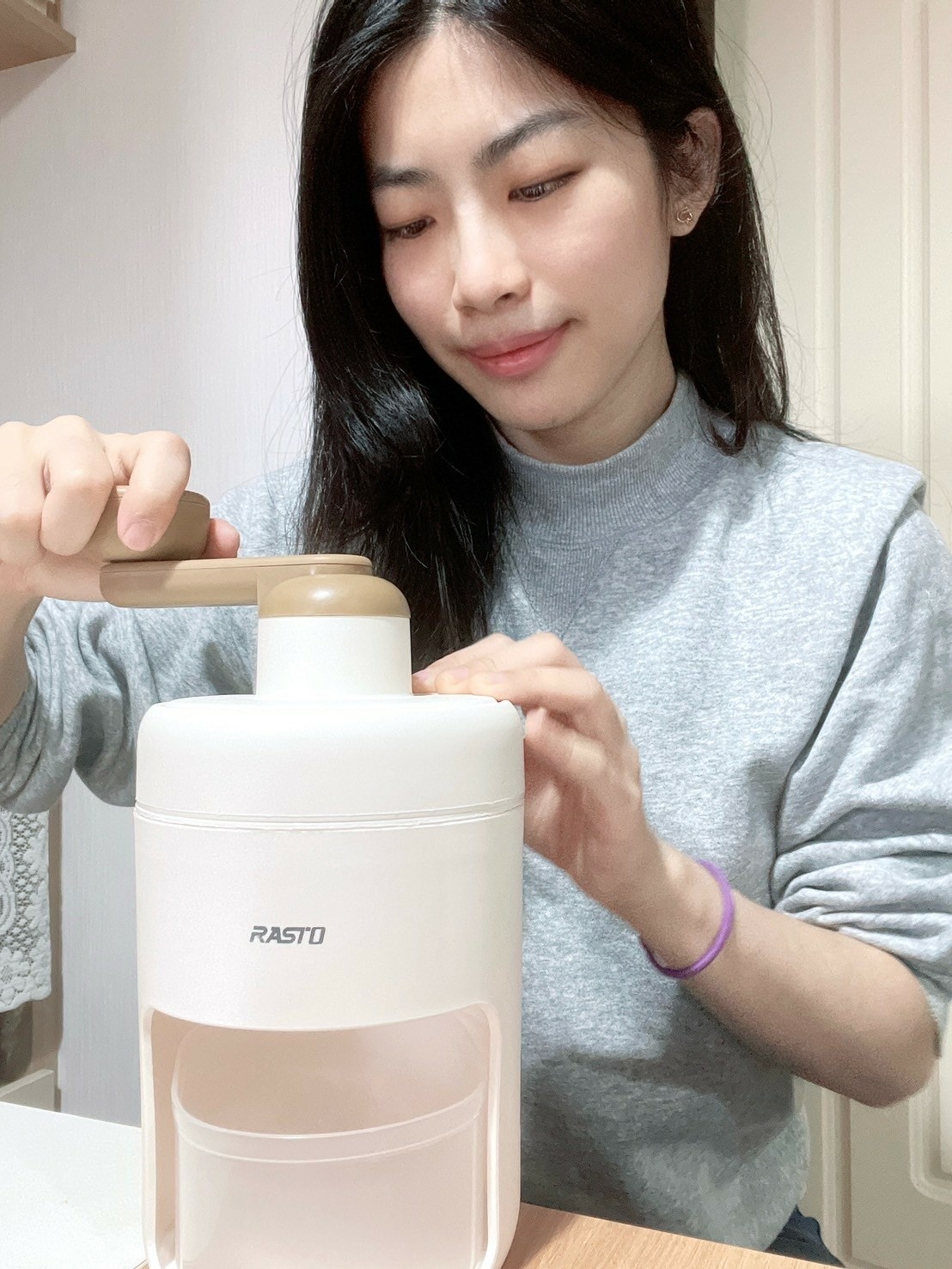 RASTO AI1 家用手動刨冰機༺親子DIY剉冰樂趣x省錢