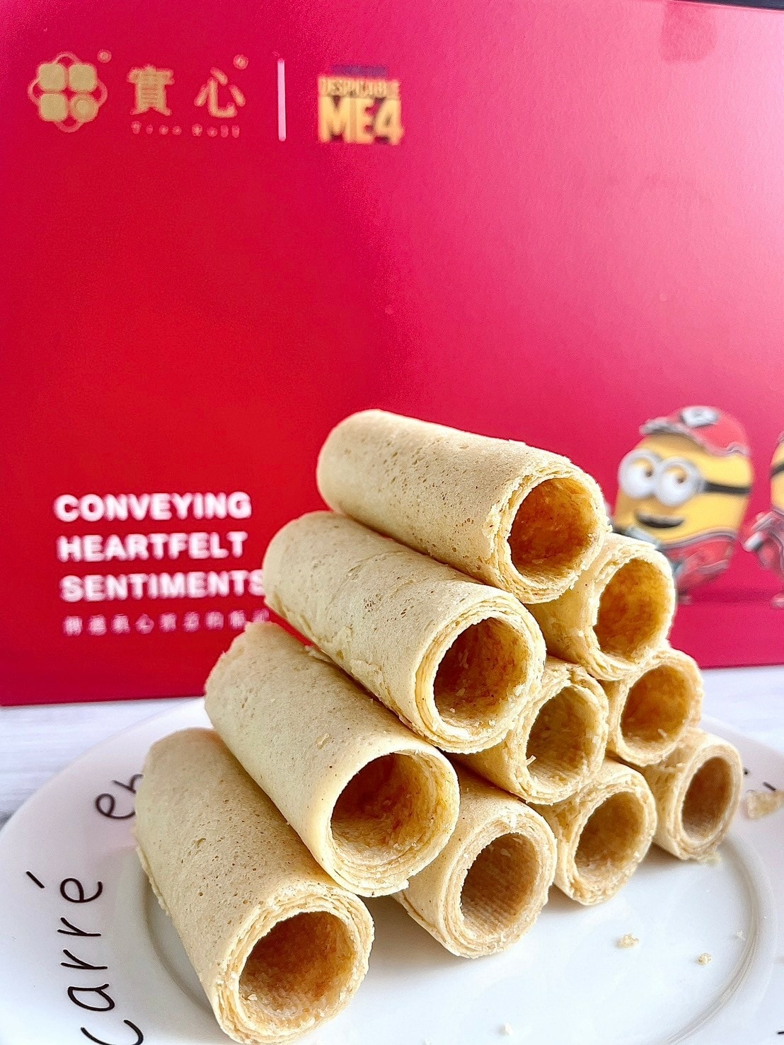 食記 ཾ實心蛋捲༺小小兵聯名款x台中過年、端午、中秋禮盒送禮