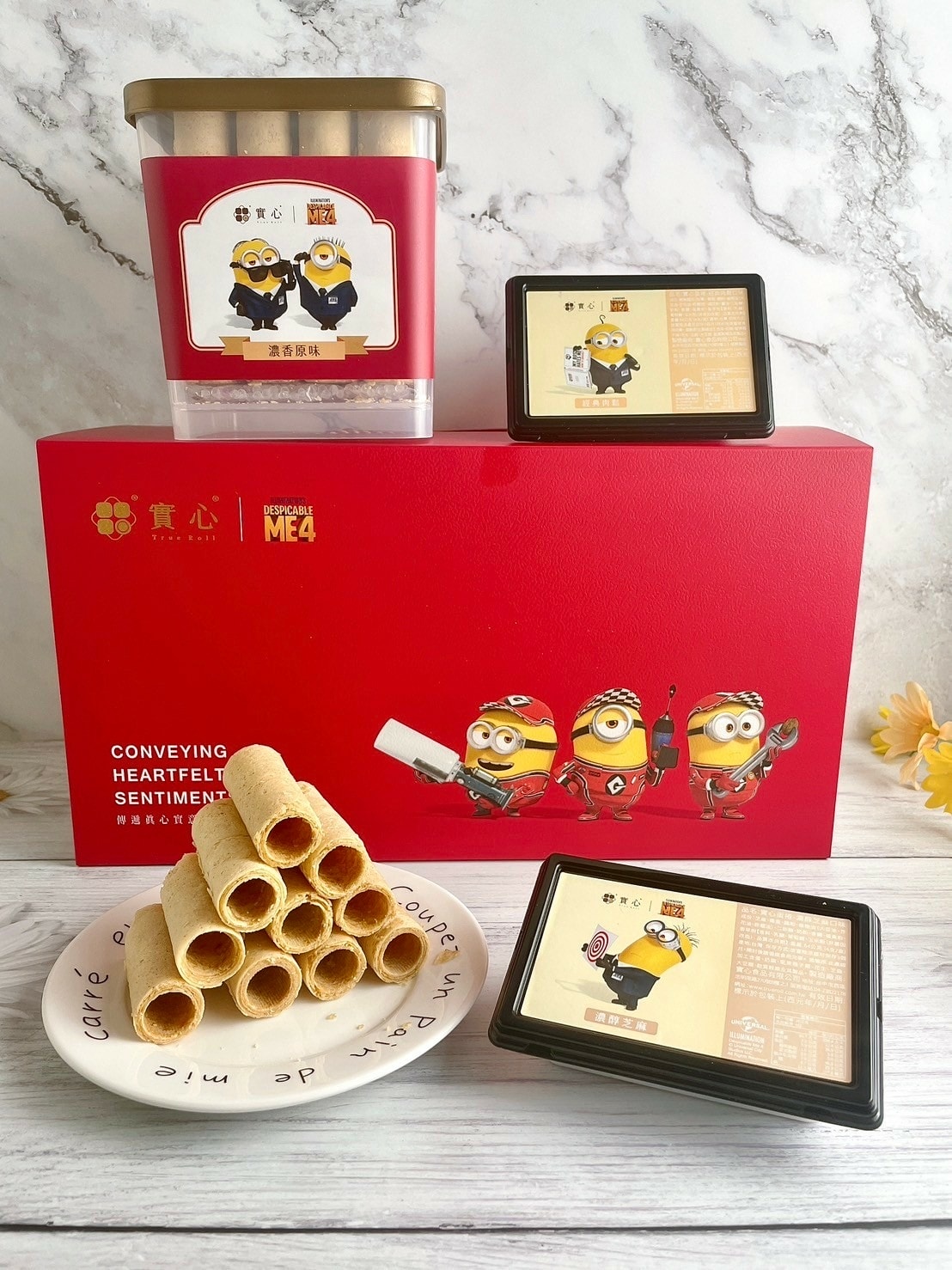 食記 ཾ實心蛋捲༺小小兵聯名款x台中過年、端午、中秋禮盒送禮