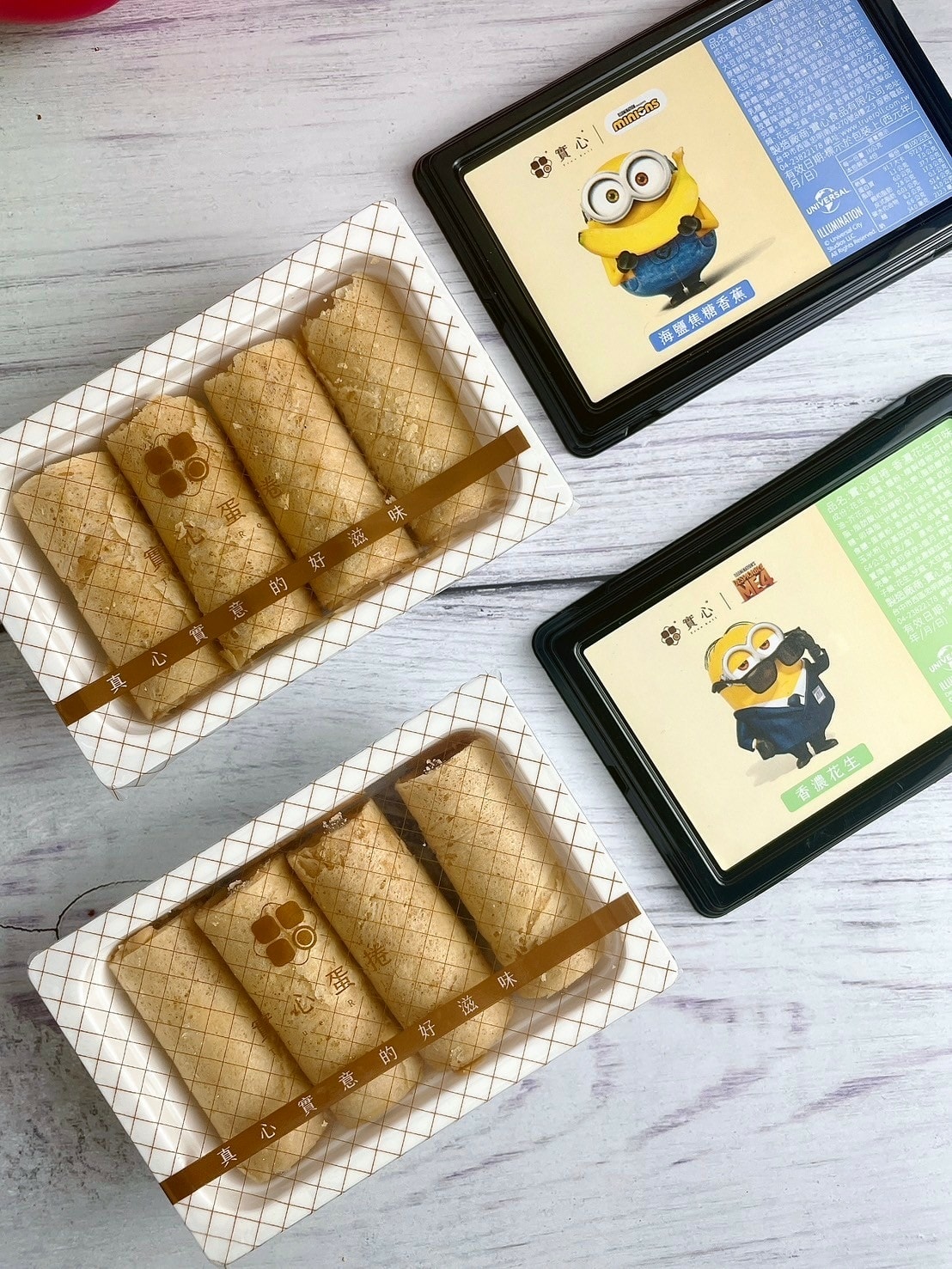 食記 ཾ實心蛋捲༺小小兵聯名款x台中過年、端午、中秋禮盒送禮