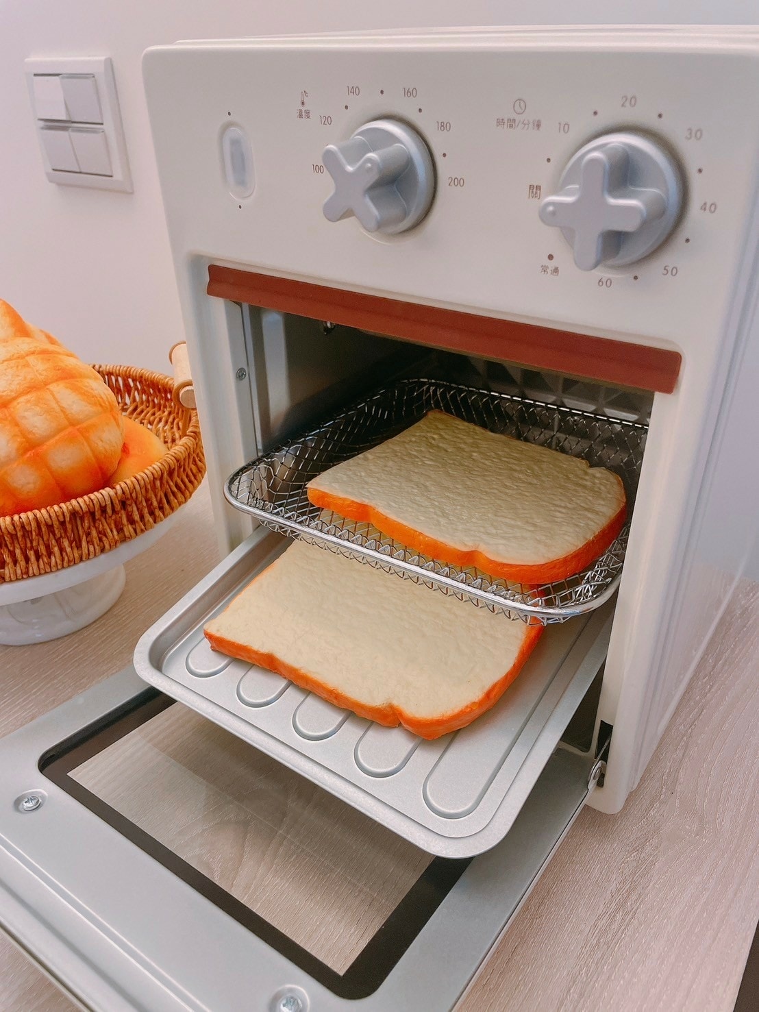 Roommi奶油小生氣炸烤箱༺小巧奶黃色質感x租屋族、單身族