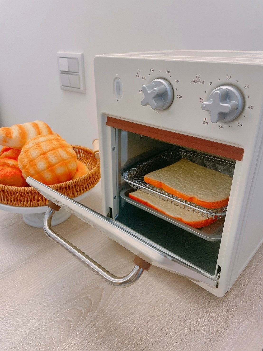 Roommi奶油小生氣炸烤箱༺小巧奶黃色質感x租屋族、單身族