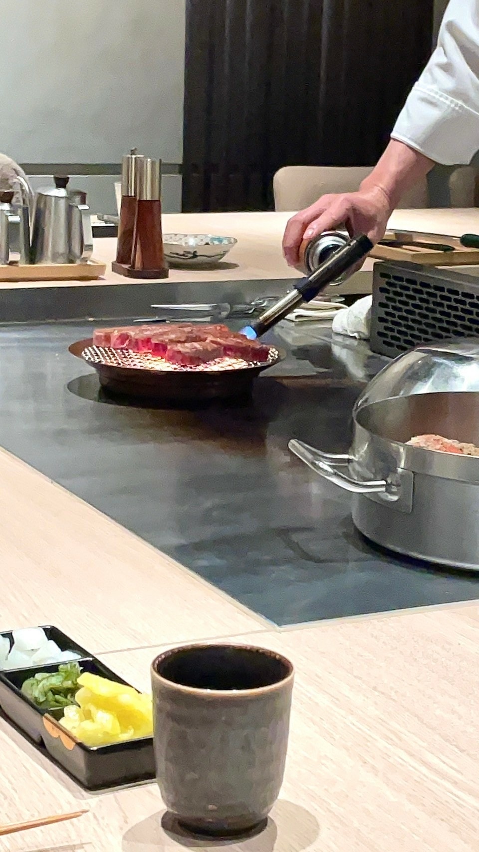 食記王品集團阪前和牛鐵板燒台北安和店日式和牛、干貝、鮑魚