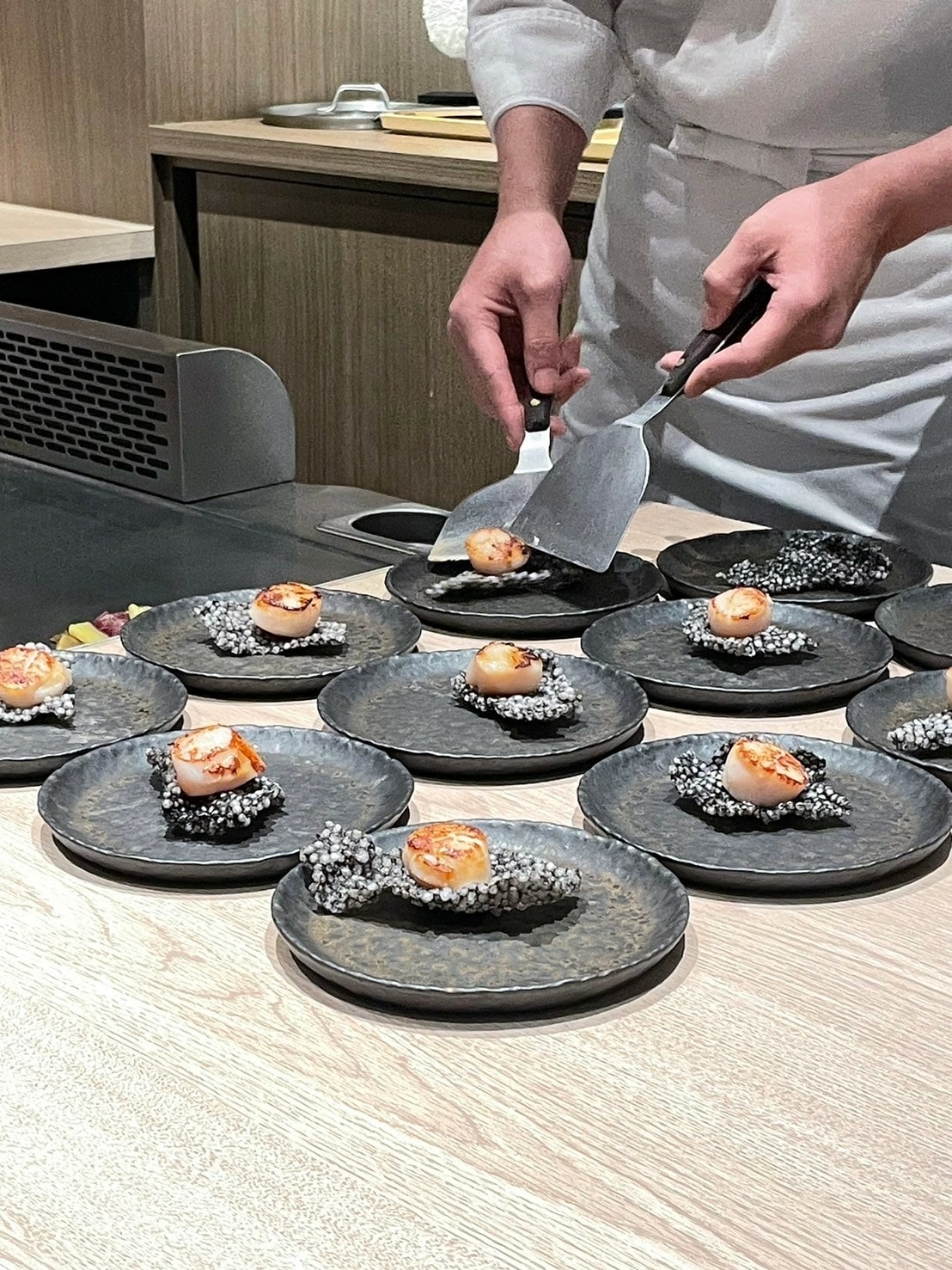 食記王品集團阪前和牛鐵板燒台北安和店日式和牛、干貝、鮑魚