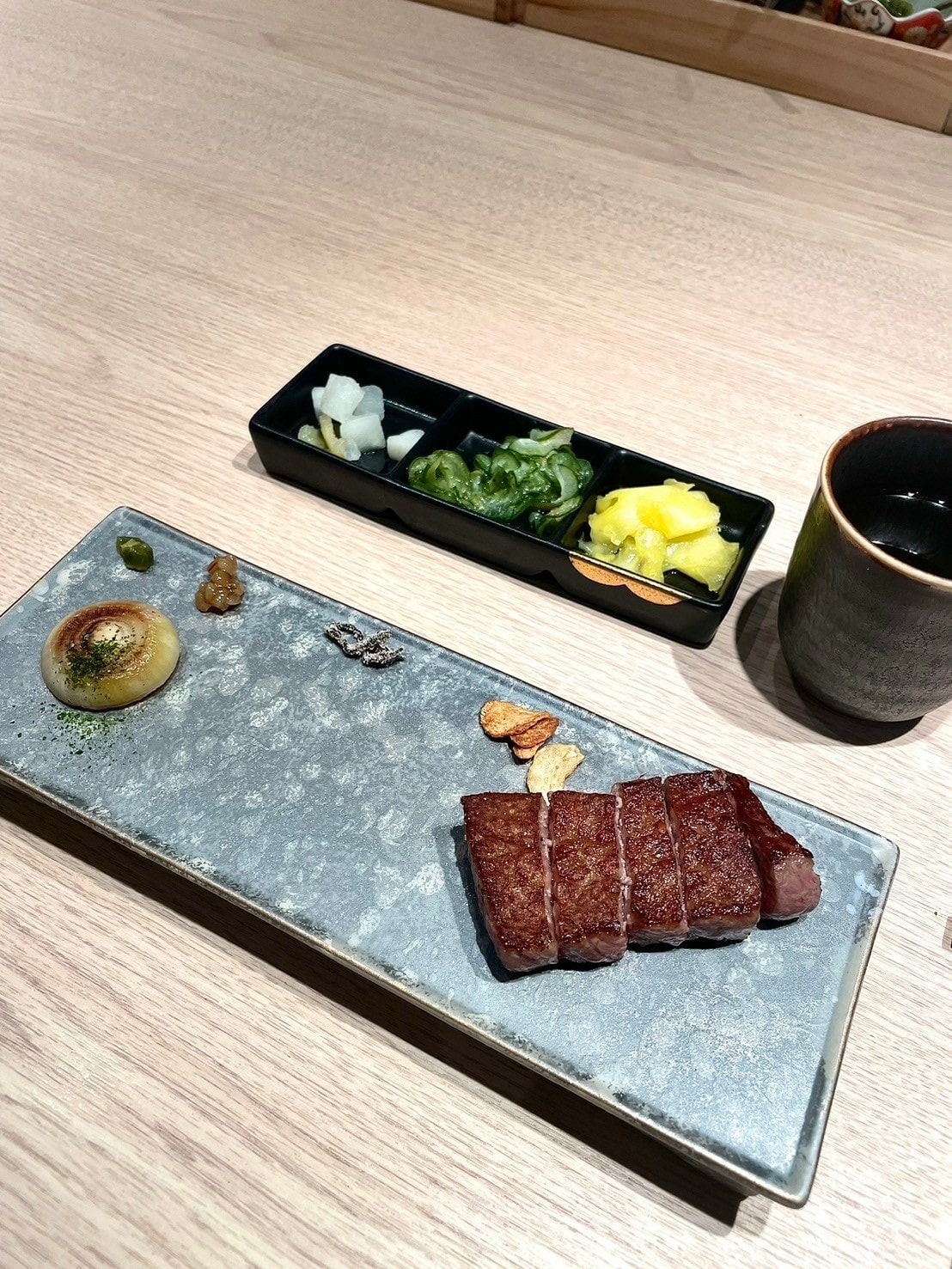 食記王品集團阪前和牛鐵板燒台北安和店日式和牛、干貝、鮑魚