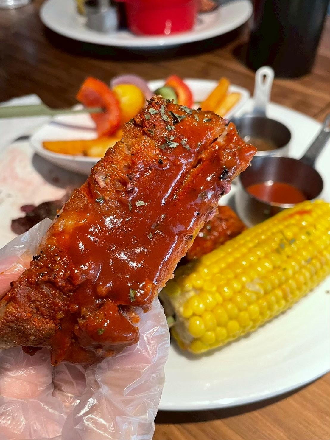 食記史坦利碳烤美式牛排台北復興店碳烤豬肋排x龍蝦,海陸套