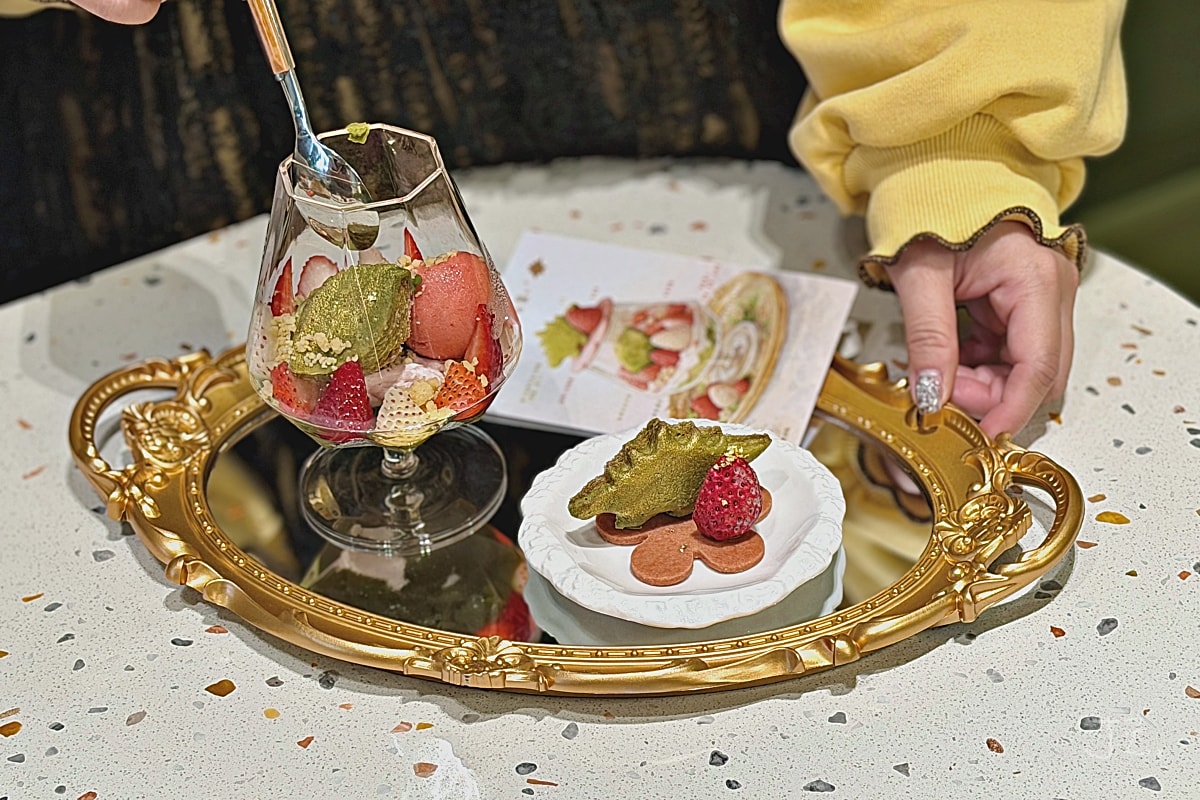 食記★漂夢島甜點｜新北新莊必吃抹茶甜點店，季節限定草莓甜點系列