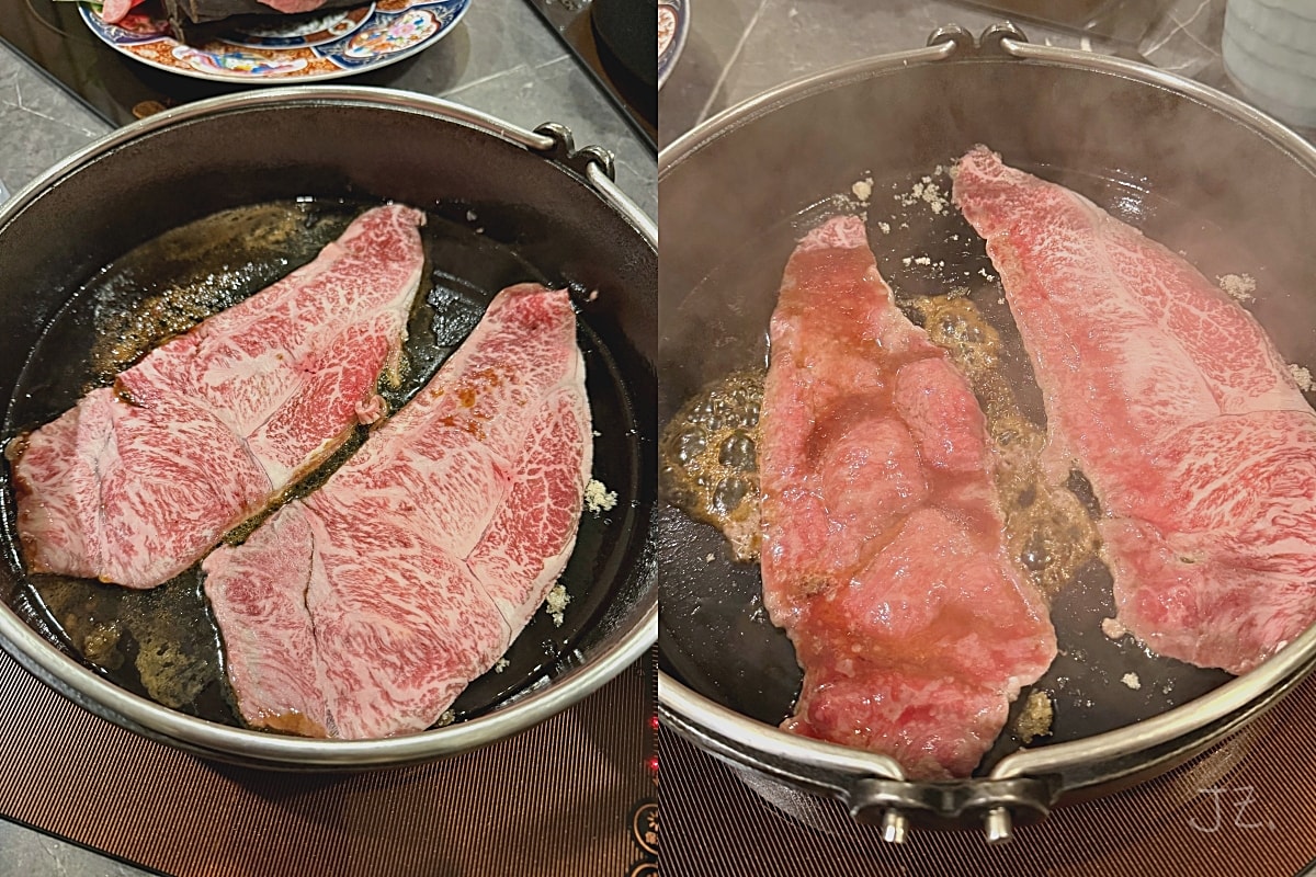 橋山壽喜燒すき焼き專門店 はしやま｜台北頂級和牛關東關西壽喜燒一次品嚐，預約困難店全程桌邊服務