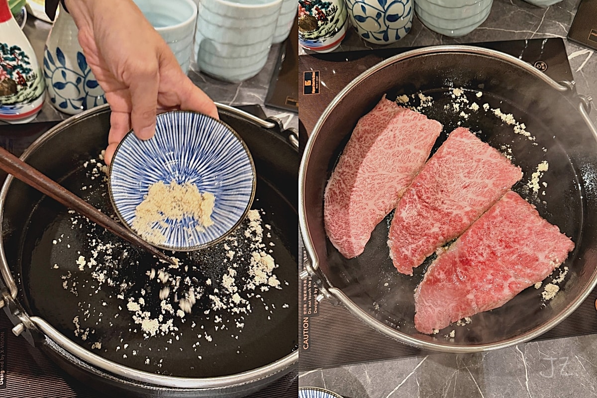 橋山壽喜燒すき焼き專門店 はしやま｜台北頂級和牛關東關西壽喜燒一次品嚐，預約困難店全程桌邊服務