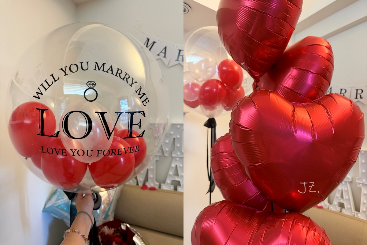 KNJ Balloon Store｜一站式求婚氣球套餐，求婚氣球布置推薦，室內求婚也能打造浪漫儀式感